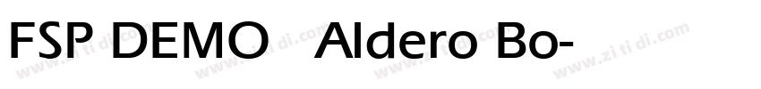 FSP DEMO   Aldero Bo字体转换